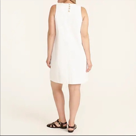 J. Crew Denim shift dress in white size 12 - Picture 4 of 12